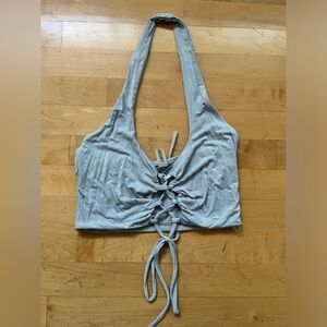 Tresser - Grey Halter Top